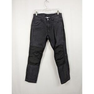 Topo Designs Reinforced Double Knee Jeans Black Canvas Men's Size 31x29 A027